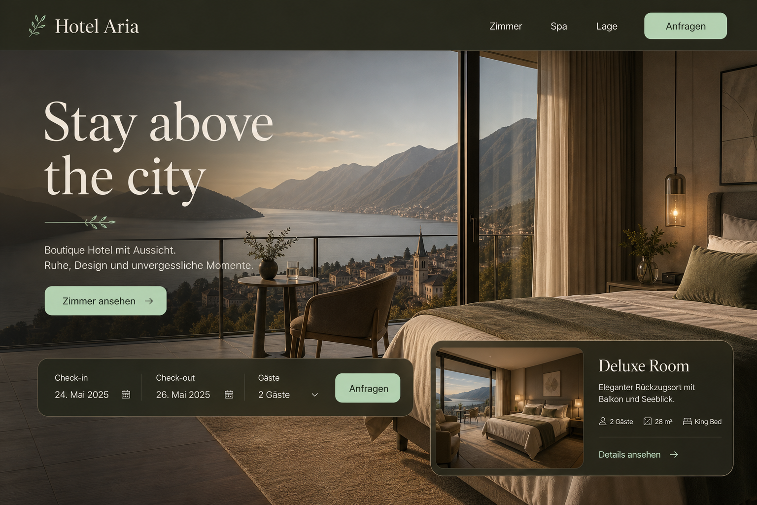 Hotel Aria: Hotel website